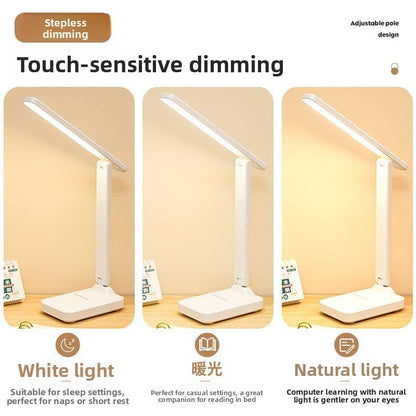 LED folding desk lamp for eye protection